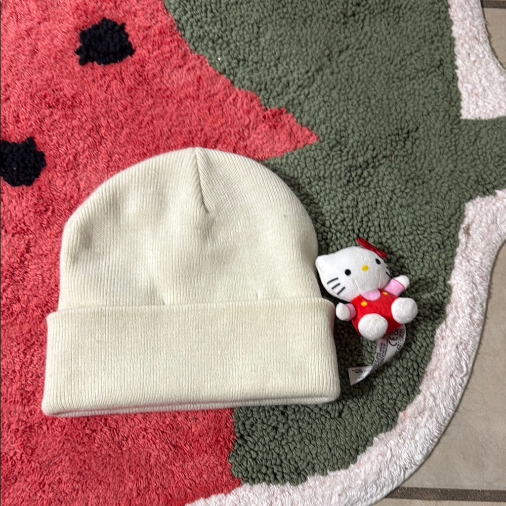 Cream Kids Beanie